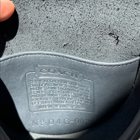 Vintage Coach Black Leather Belt Bag - Picture 2 of 10